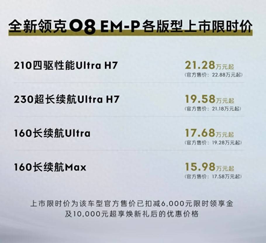 一觉醒来又一款SUV公布了价格